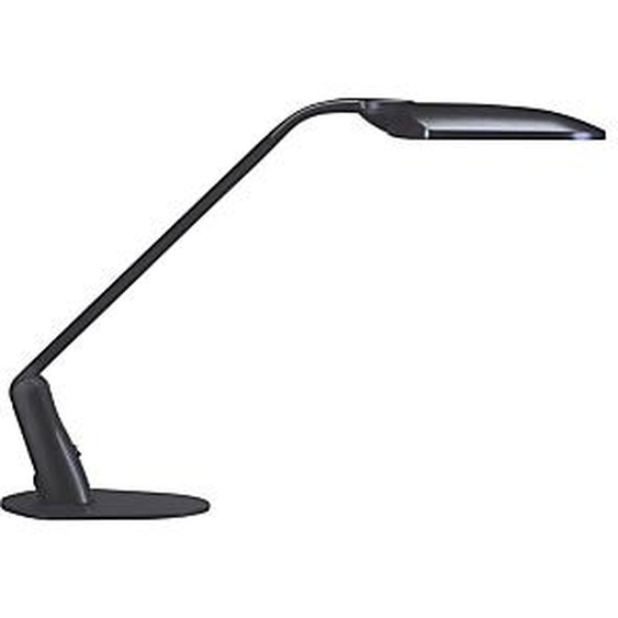 Unilux Lampe de bureau Duo - 2 tubes Led intégrés - 2 x 5W - Bras pivotant 90° - Tête orientable - Noir