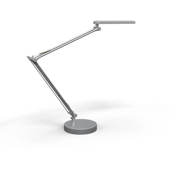 Unilux Lampe de bureau Mambo - Led intégrée - 5,6W - Double bras et tête articulés - Gris Métal