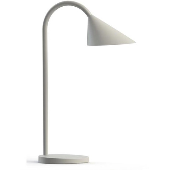 Unilux Lampe de bureau Sol - Led intégrée - 4W - Bras flexible - Blanc