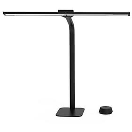 Unilux Lampe de bureau sur pied Strata - Led intégrée - Tactile - Port USB-A - Noir