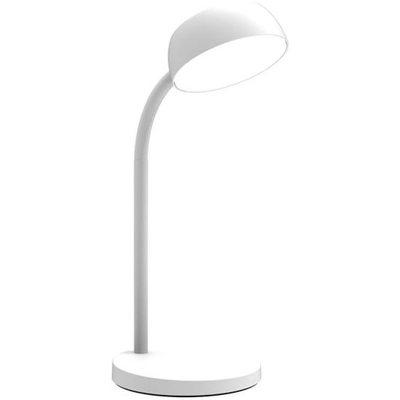 Unilux Lampe de bureau Tamy Led intégrée - 6W - Bras flexible 360° - Blanc