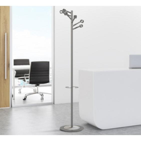 UNILUX Portemanteau BOURGEON, (H)1.740 mm, gris métallisé