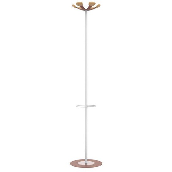 Unilux Portemanteau Vaiina 6 patères - Brique et bois