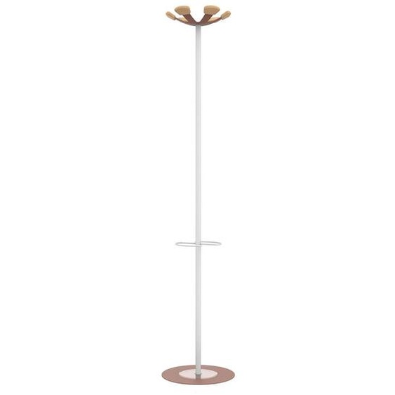 Unilux Portemanteau Vaiina 6 patères - Brique et bois
