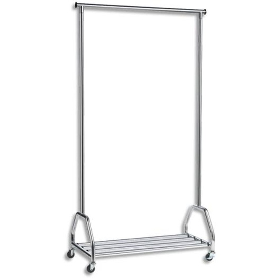UNILUX Vestiaire Groom Chromé, capacité 70 kg 40 cintres, galerie inférieure - Dim L90 x H165 x P42 cm