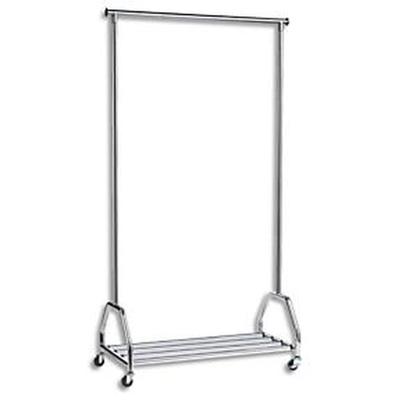 UNILUX Vestiaire Groom Chromé, capacité 70 kg 40 cintres, galerie inférieure - Dim L90 x H165 x P42 cm