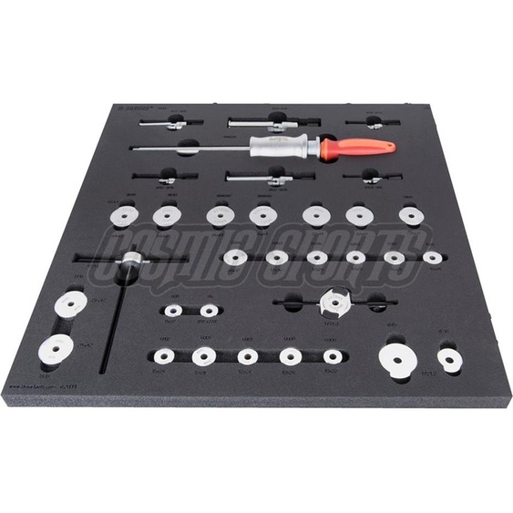 Unior SET-2600E-US Werkzeugset, 34-tlg., SOS-Modul breit, 562x570mm, red