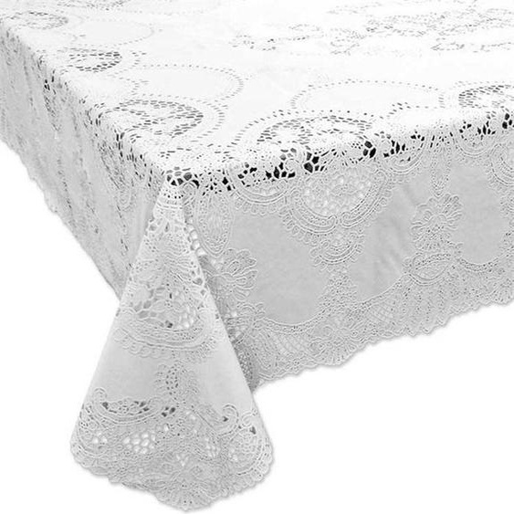 Unique Living - Nappe - intérieur et extérieur - Amira - Vinyl - 137 x 180 cm - Blanc