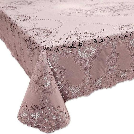Unique Living - Nappe - Intérieur et extérieur - Amira - Vinyl - 137x180cm - vieux rose