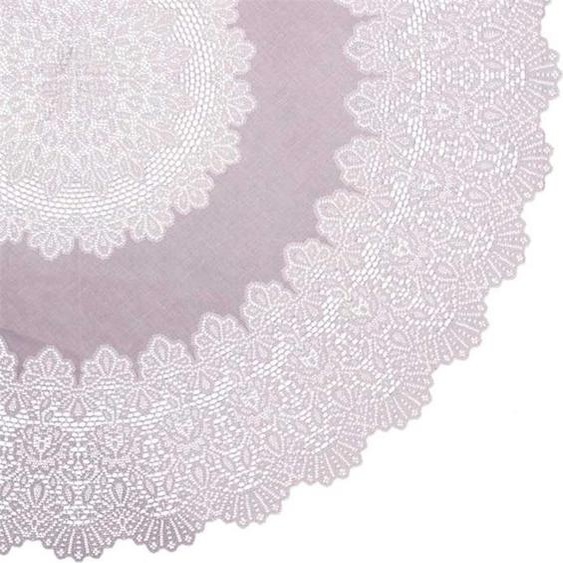 Unique Living - Nappe - intérieur et extérieur - Amira - Vinyl - rond 180 cm - Lilas