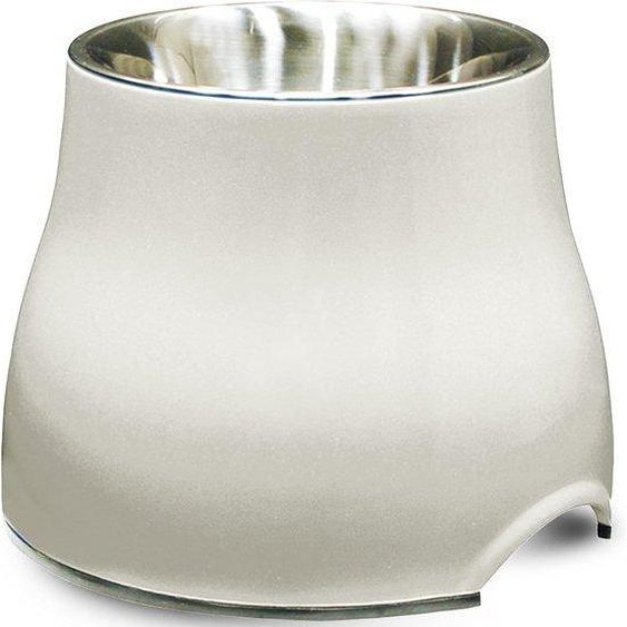 Unyqoos® Gamelle surélevée 2-en-1 pour chiens, antidérapante, avec bol intérieur en acier inoxydable et bol extérieur en mélamine, capacité de 900 ml, dimensions 17 x 21,8 x 21,8 cm, utilisable séparément ou ensemble, lavable au lave-vaisselle