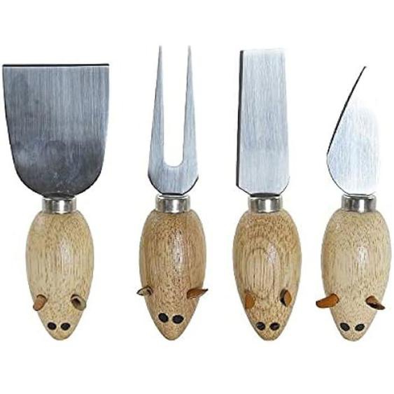 Ustensiles de cuisine - DKD HOME DECOR - Lot de 4 en acier inoxydable - Multicolore - Dimensions 31x39x32 cm