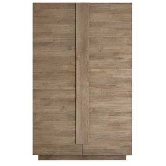 Vaisselier 2 portes Chêne noisette - STARS - L 120 x l 44 x H 193