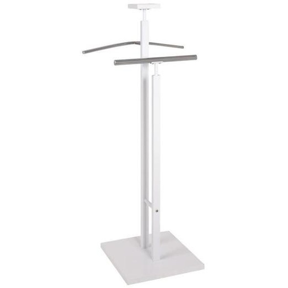 Valet de chambre blanc-chromé PEGANE - Contemporain - Design - Métal - L 33 x P 33 x H 109 cm