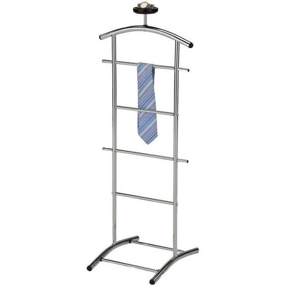 Valet de chambre - IDIMEX - ATRIX - Structure métallique chromée - Différents supports - Très pratique