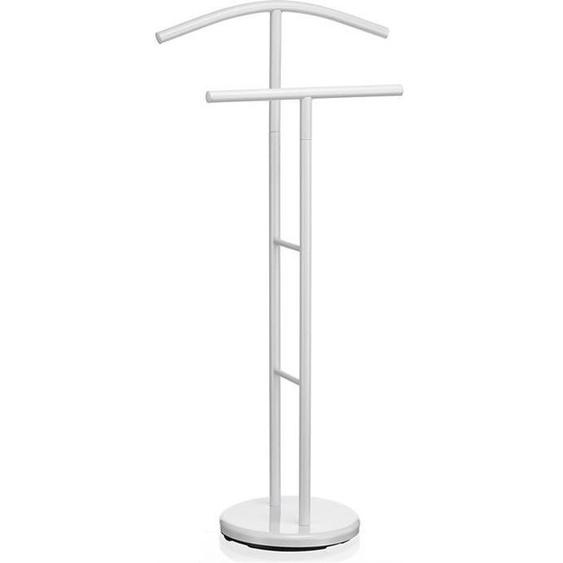 Valet de chambre IDIMEX - Support veste + pantalon - Métal laqué blanc