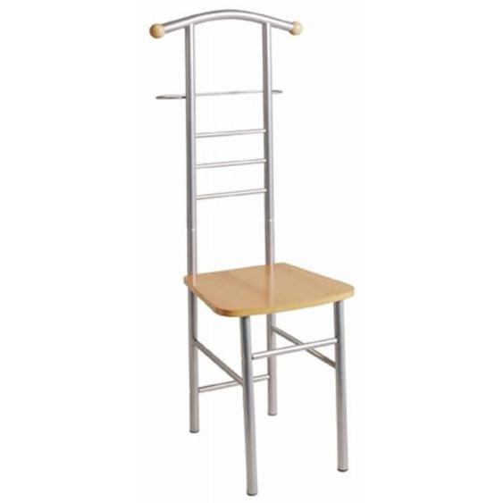 Valet de Chambre - PARIS PRIX - Remo - 119 cm - Acier & MDF - Naturel - Vintage