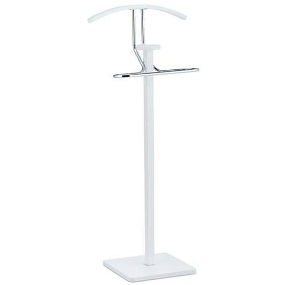 Valet de chambre portant 109,5 cm en acier et bois blanc