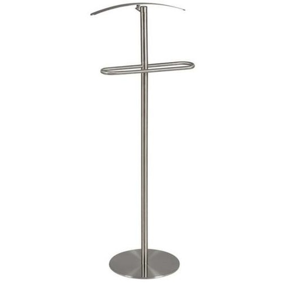 Valet de nuit - Acier inoxydable brossé - Métal - 35 cm - Gris - Elégance - Chic