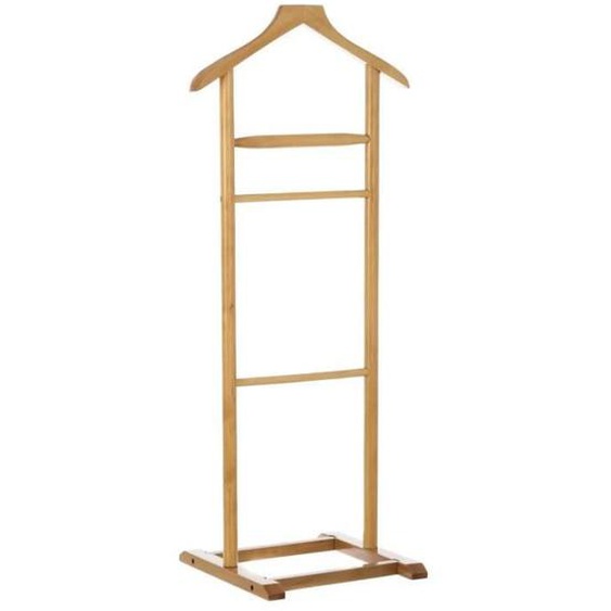 Valet de nuit - WADIGA - Classique - Bois massif - 48cm x 36cm x 107cm - Marron