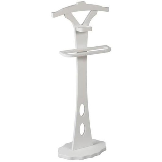 Valet de nuit laqué blanc satiné - PEGANE - Métal - 112cm - Elégance - Chic