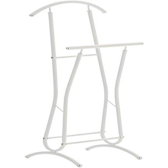 Valet de nuit portant de chambre design simple en metal blanc 10_0003515