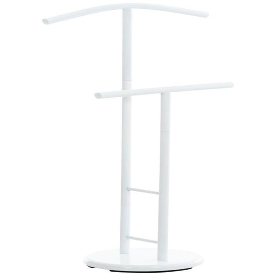 Valet de nuit portant de chambre en metal blanc 10_0003510