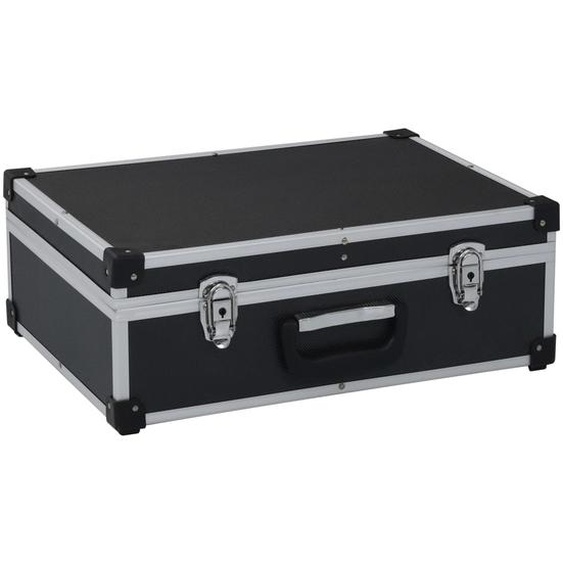 Valise à outils 46 x 33 x 16 cm Noir Aluminium