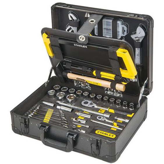 Valise de Maintenance Stanley STMT98109-1 - 142 Pièces - 4 Volets accessibles - Regroupant lessentiel de loutillage