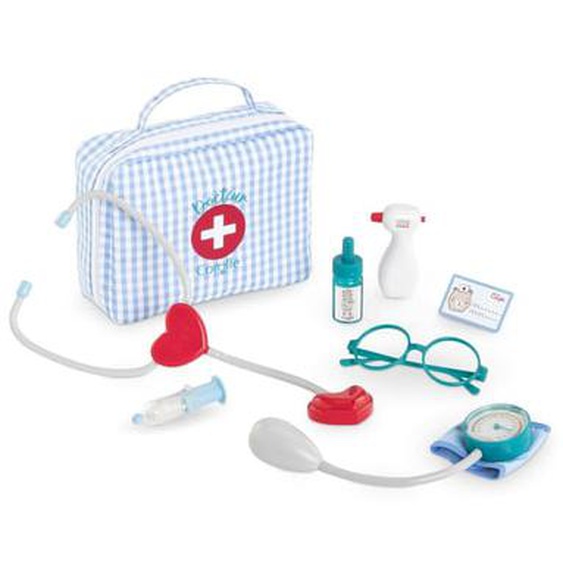 Valise Docteur et Accessoires 8 Accessoires pour Poupon 30cm