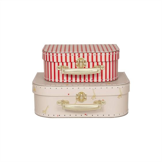 Valise En Carton Mini Rouge