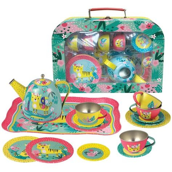 Valisette Dinette En Métal Tigresse Multicolore
