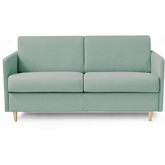 VALLAURIS - Canapé convertible 2 places - Tweed, Vert deau