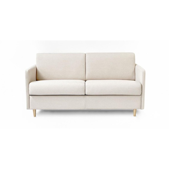 VALLAURIS - Canapé convertible 3 places - Tweed, Ecru