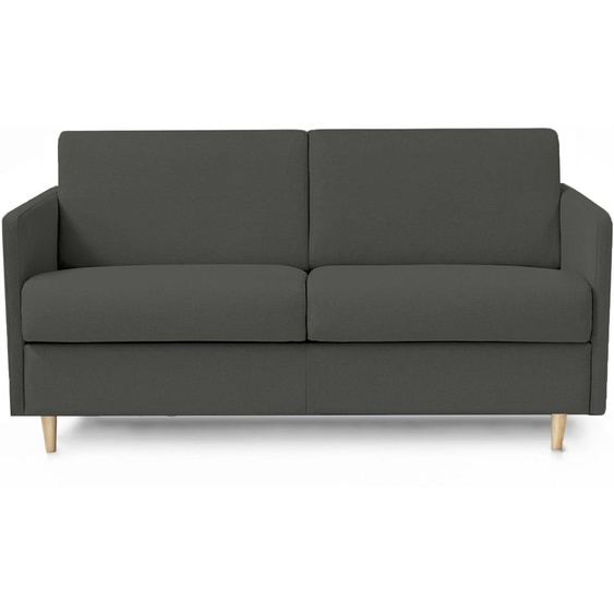 VALLAURIS - Canapé convertible 4 places - Tweed, Gris souris