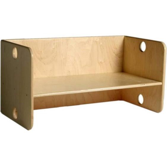 Van Dijk Toys banc cube 35 x 70 cm bois naturel