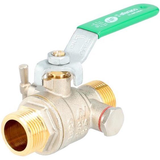 Vanne ACS NF poignée verte à purge papillon MM 15/21 SFERACO 54400