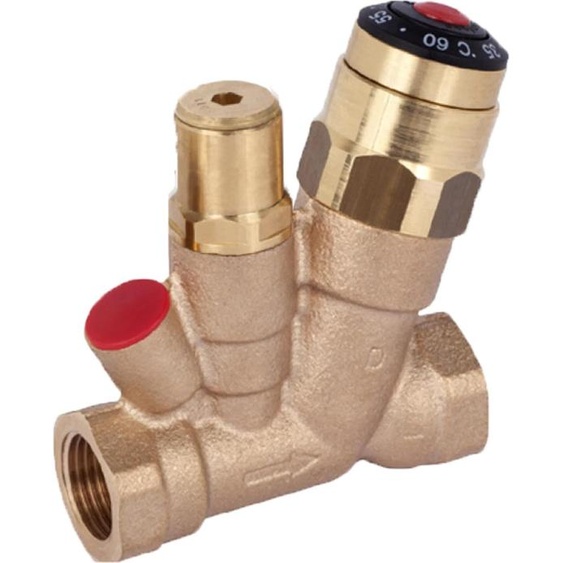 Vanne de circulation Danfoss MTCV 15 version B, 35-60 °C, PN10, Rp 1/2 IG, 1 pièce.