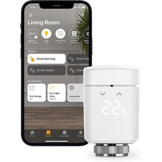 Vanne de radiateur intelligente avec affichage LED et mode automatique, Bluetooth, pour la maison connectée