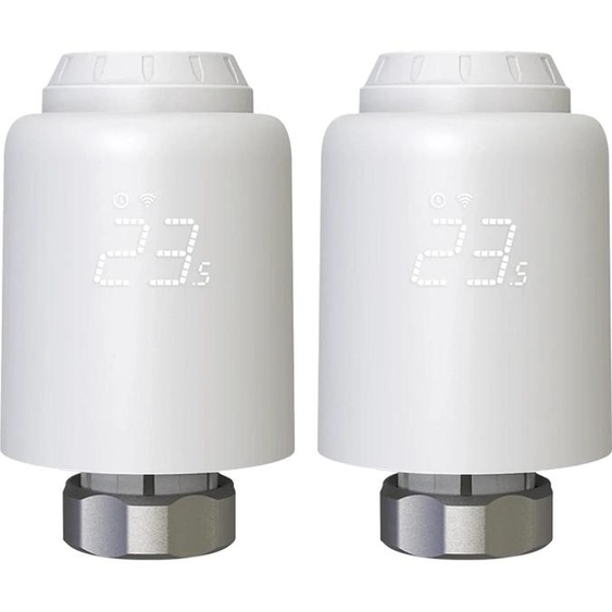 Vanne de radiateur intelligente, régulation de température programmable,vocale,à distance par app, 2 STK