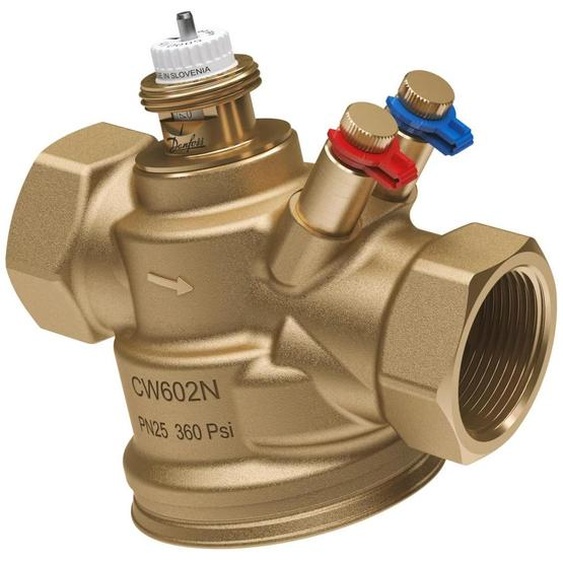 Vanne de régulation Danfoss, indépendante de la pression, DN25, 220-2200 l/h, filetage femelle 1, laiton, 1 pièce