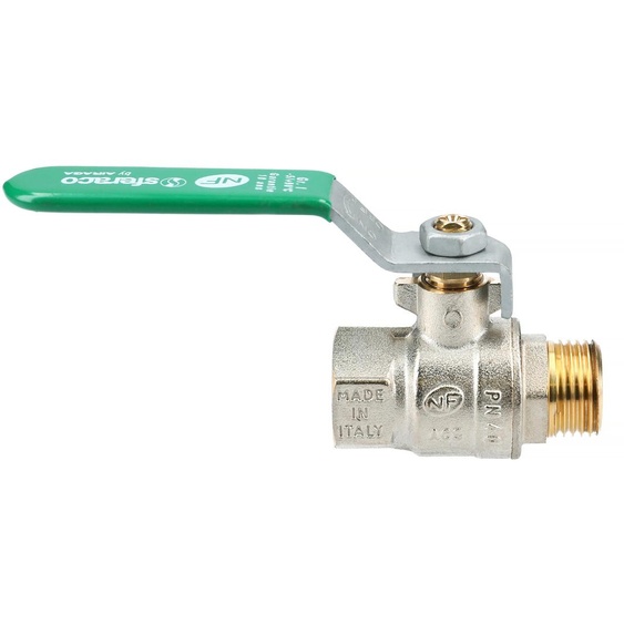 Vanne poignée verte mâle femelle 25/34 SFERACO 528006