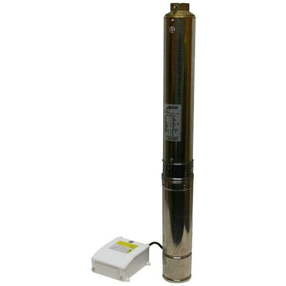 Varan Motors - 4STM3-10 Pompe à eau immergée pour puits profonds et forage, 4m³/h - 80m, 750Watt
