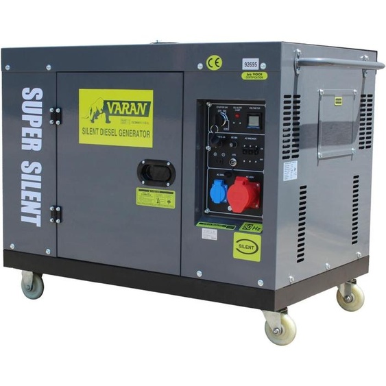 Varan Motors - 92695 Générateur / Groupe électrogène Diesel insonorisé 11Kva 230v 400v