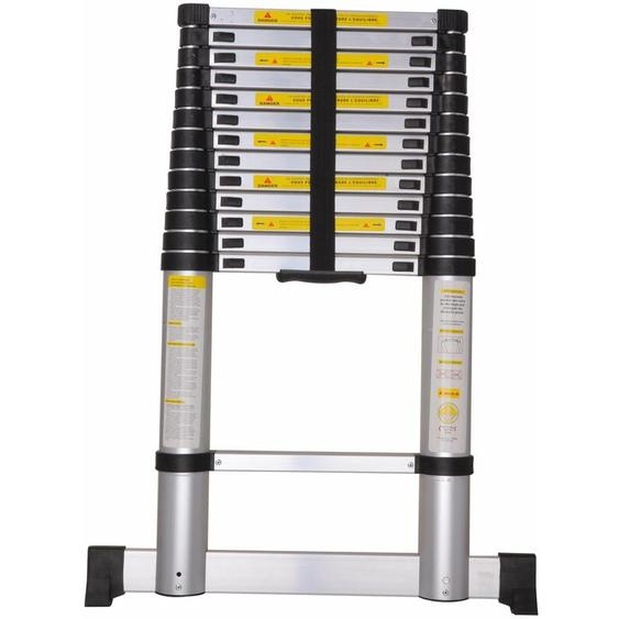 Varan Motors - DLT213B-2019 Echelle télescopique en alu de 4.10m, 14 échelons