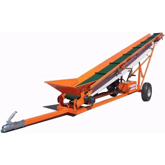 Varan Motors - FC300 Tapis convoyeur à Bûches à Essence 6,5CV, Transporteur de Bois de Chauffage Hauteur réglable 2.9m, Charge max. 370kg