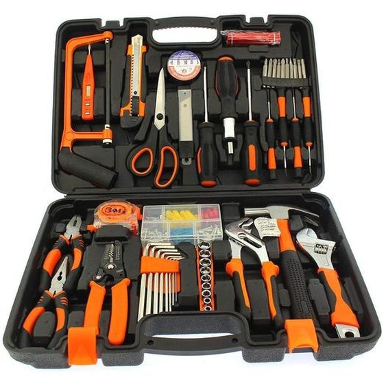 Varan Motors - NEHTS-26 Boîte à outils, boîte à outils, 52 pièces + kit de vis et de chevilles
