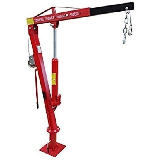 Varan Motors - NEPTC-03 Grue de levage / chèvre 900Kg pour remorque, pick-up, hayon avec treuil