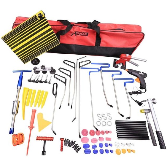 Varan Motors - PDR2 Débosselage sans peinture, kit doutils complet 86 pièces, outil de réparation de carrosserie et panneaux de carrosserie