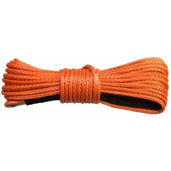 Varan Motors - Rope10mm Corde synthétique pour treuil 10mm X 28M capacité de charge de 9000Kg